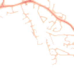 Daytime road noise heatmap for RG26 5SZ