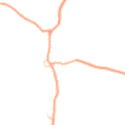 Daytime road noise heatmap for RG26 5TY