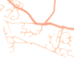 Daytime road noise heatmap for RG26 5UG