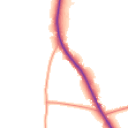 Daytime road noise heatmap for RG26 5WU