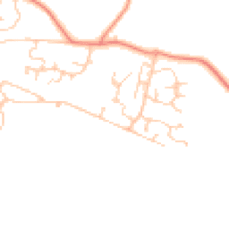 Daytime road noise heatmap for RG26 5XN