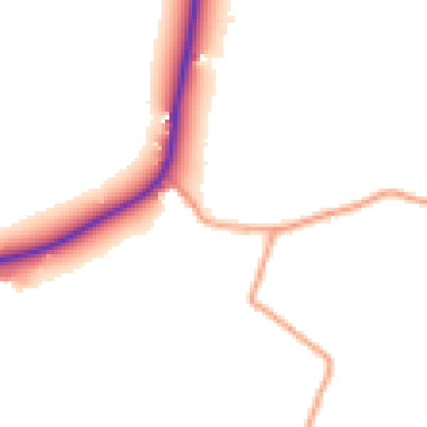 Daytime road noise heatmap for RG27 0AJ