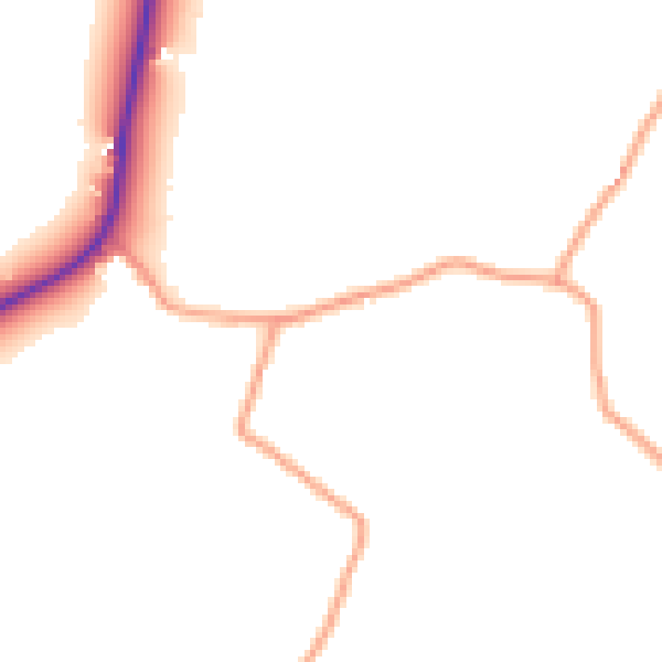 Daytime road noise heatmap for RG27 0AL