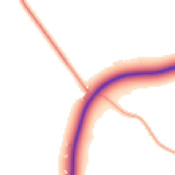 Daytime road noise heatmap for RG27 0AS