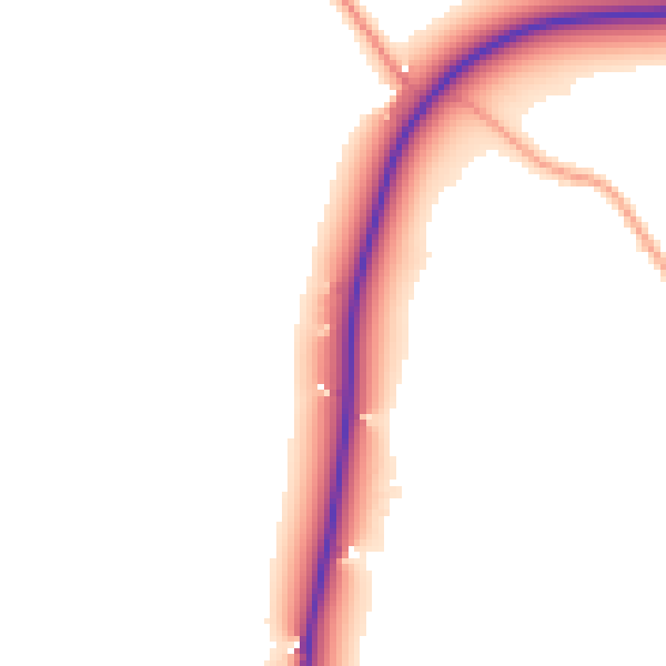 Daytime road noise heatmap for RG27 0AU