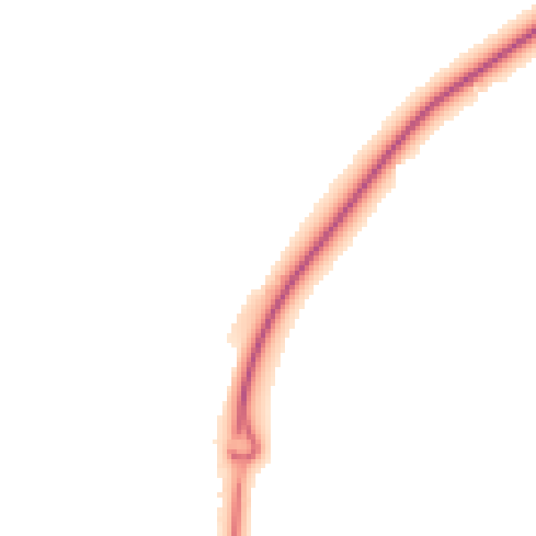 Night-time road noise heatmap for RG27 0DQ