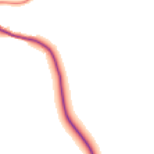 Daytime road noise heatmap for RG27 0JZ