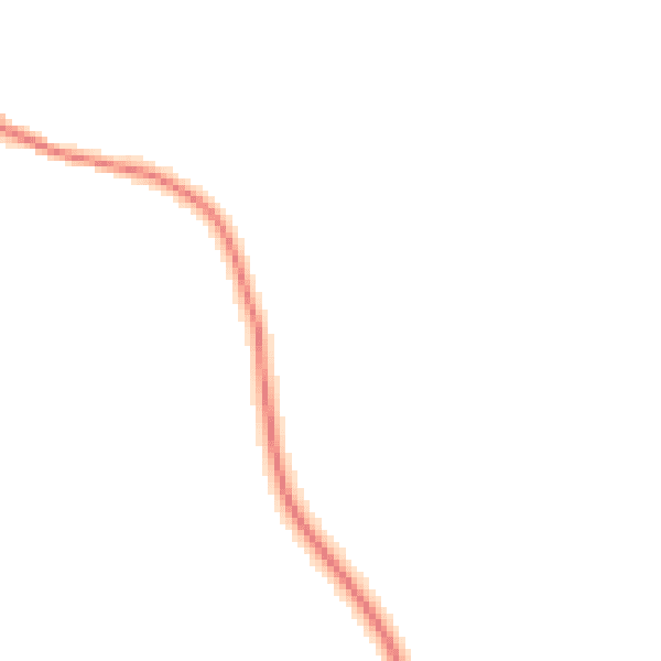Night-time road noise heatmap for RG27 0JZ