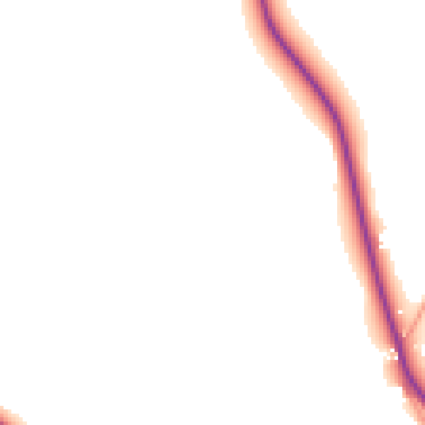 Daytime road noise heatmap for RG27 0LB