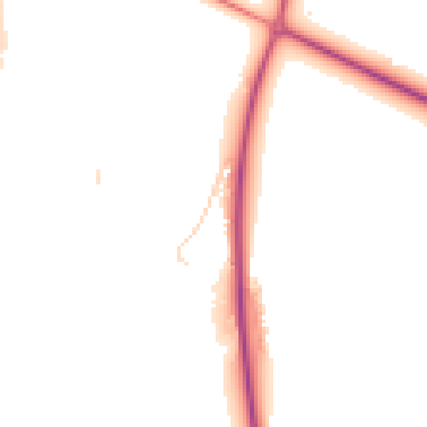 Daytime road noise heatmap for RG27 0LG