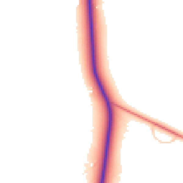 Daytime road noise heatmap for RG27 0LH