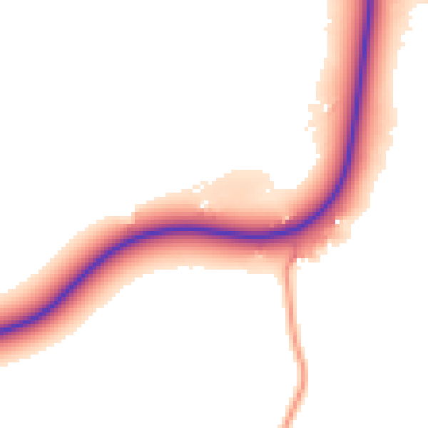 Daytime road noise heatmap for RG27 0LN