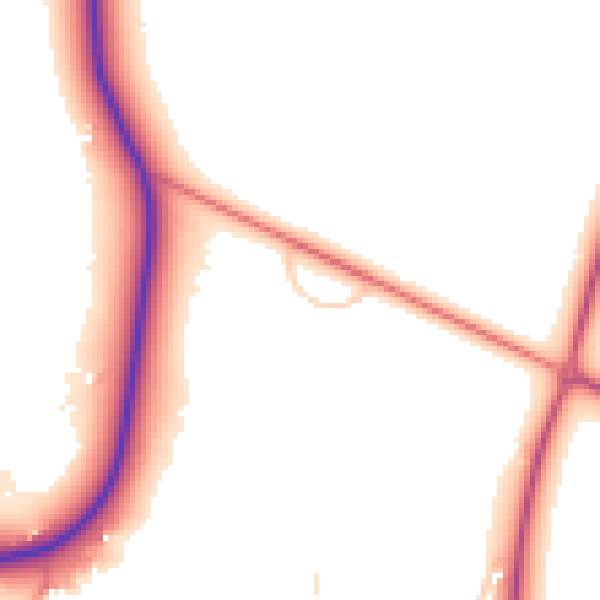 Daytime road noise heatmap for RG27 0LQ
