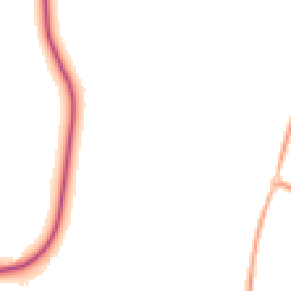 Night-time road noise heatmap for RG27 0LQ