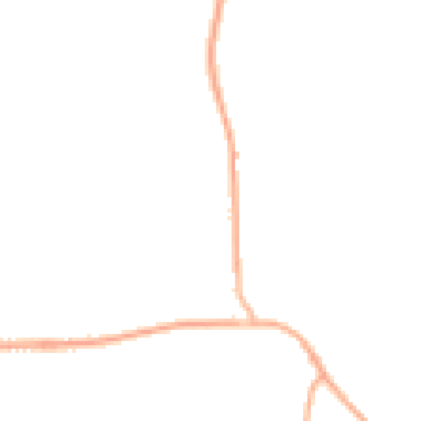 Night-time road noise heatmap for RG27 0NG