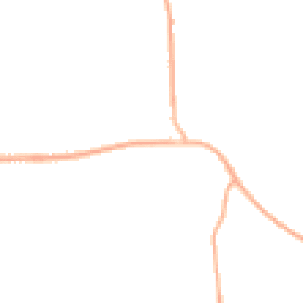 Night-time road noise heatmap for RG27 0NL