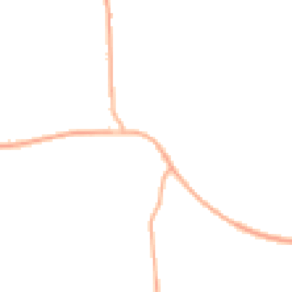 Night-time road noise heatmap for RG27 0NS