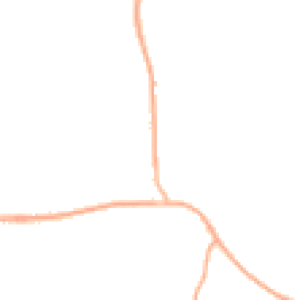 Night-time road noise heatmap for RG27 0NW