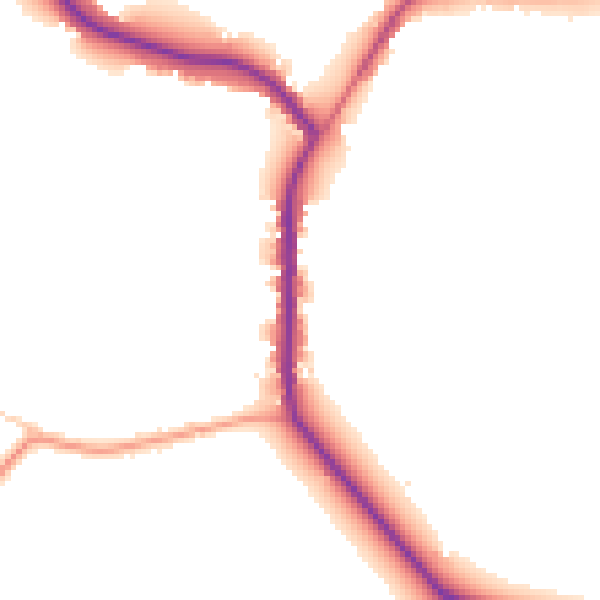 Daytime road noise heatmap for RG27 0PJ