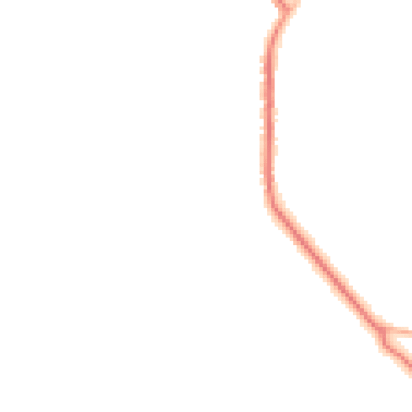 Night-time road noise heatmap for RG27 0QH