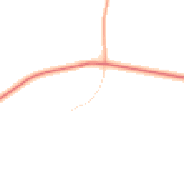 Daytime road noise heatmap for RG27 0RQ