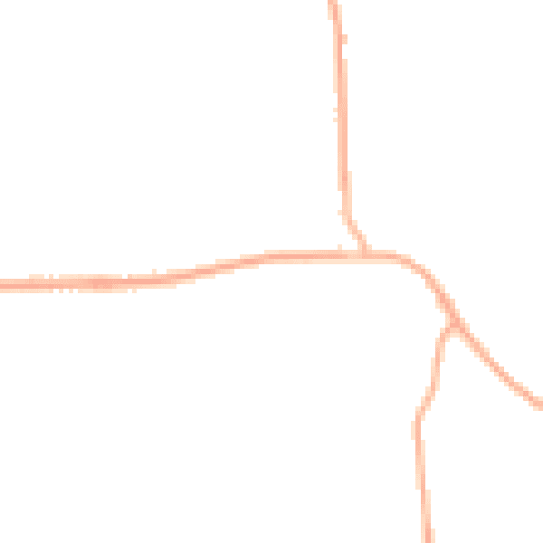 Night-time road noise heatmap for RG27 0RT