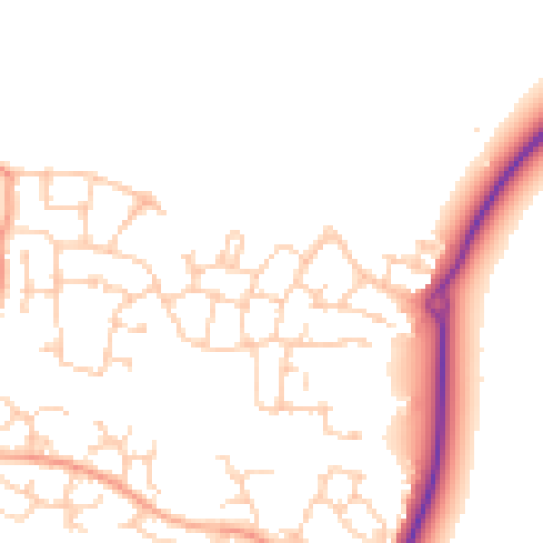 Daytime road noise heatmap for RG27 0ST