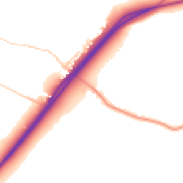 Daytime road noise heatmap for RG27 8AH