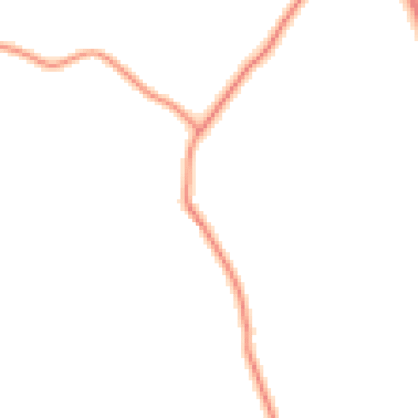 Daytime road noise heatmap for RG27 8AL