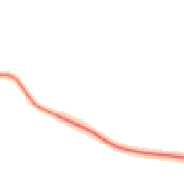 Night-time road noise heatmap for RG27 8AS