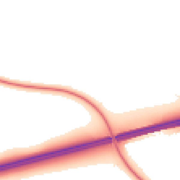 Night-time road noise heatmap for RG27 8AZ