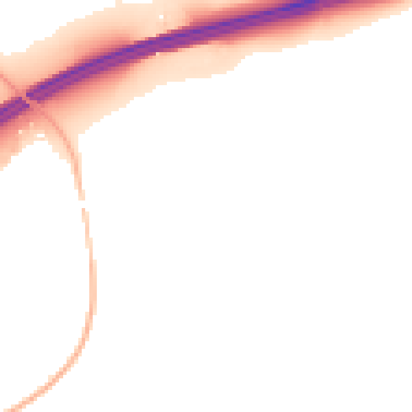 Night-time road noise heatmap for RG27 8BF