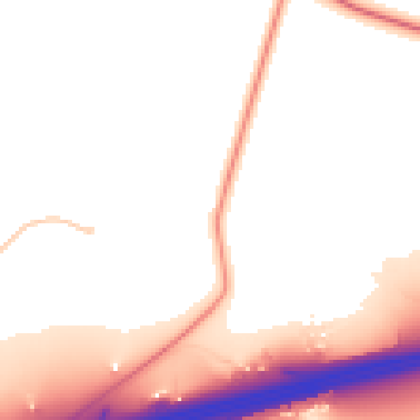 Daytime road noise heatmap for RG27 8BG