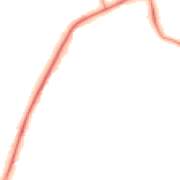 Night-time road noise heatmap for RG27 8HD