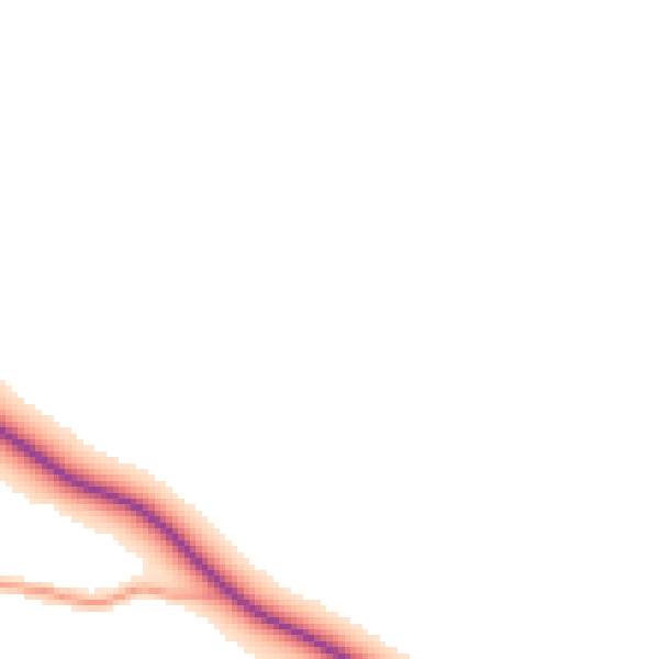 Daytime road noise heatmap for RG27 8LT