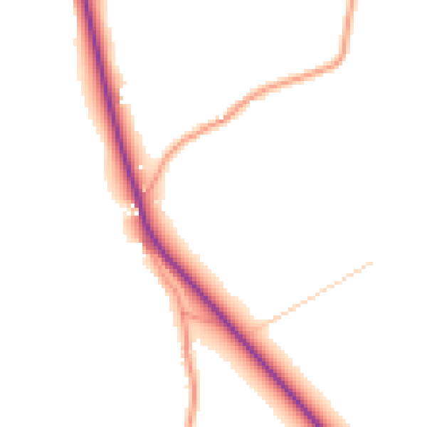 Daytime road noise heatmap for RG27 8LZ