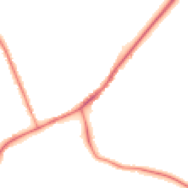 Night-time road noise heatmap for RG27 8NS