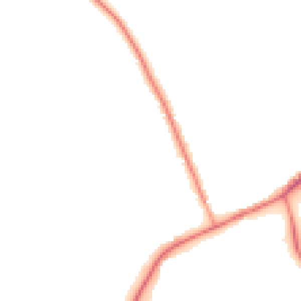 Night-time road noise heatmap for RG27 8QY