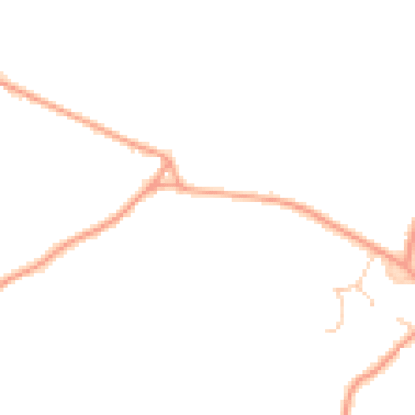 Daytime road noise heatmap for RG27 8SX