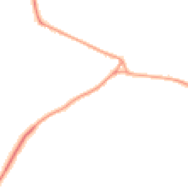 Daytime road noise heatmap for RG27 8SZ