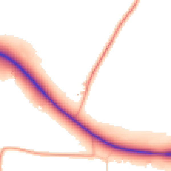 Daytime road noise heatmap for RG27 8TG
