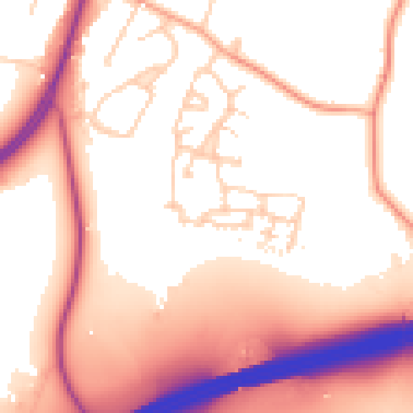 Daytime road noise heatmap for RG27 8ZF