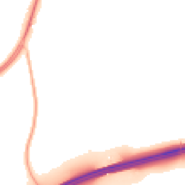 Night-time road noise heatmap for RG27 8ZF