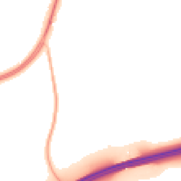 Night-time road noise heatmap for RG27 8ZQ