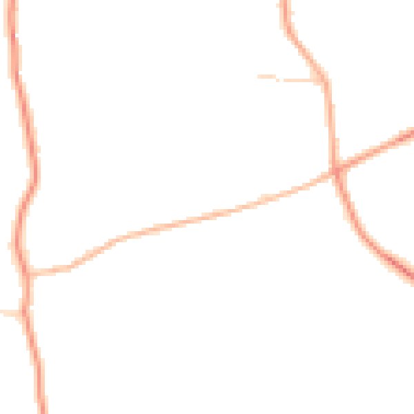 Daytime road noise heatmap for RG27 9BJ