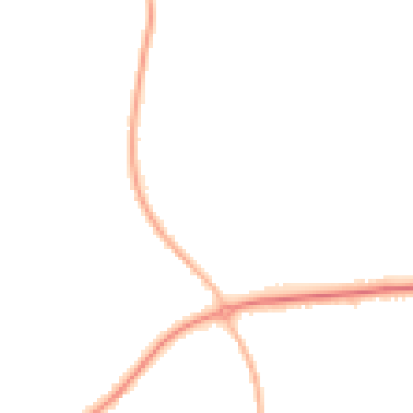 Night-time road noise heatmap for RG27 9FT