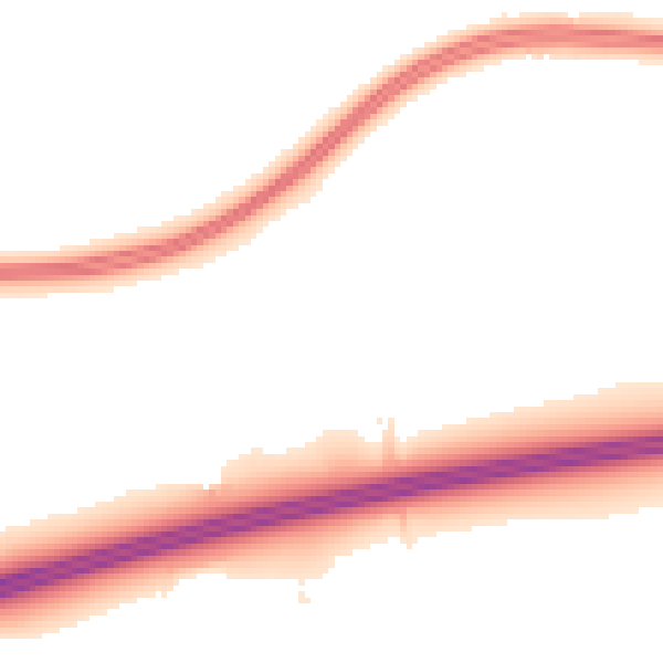 Night-time road noise heatmap for RG27 9PA