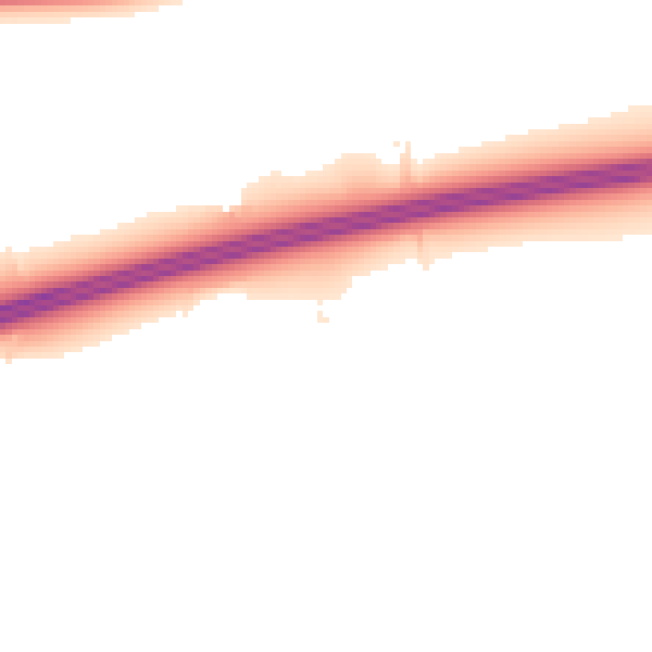Night-time road noise heatmap for RG27 9PB