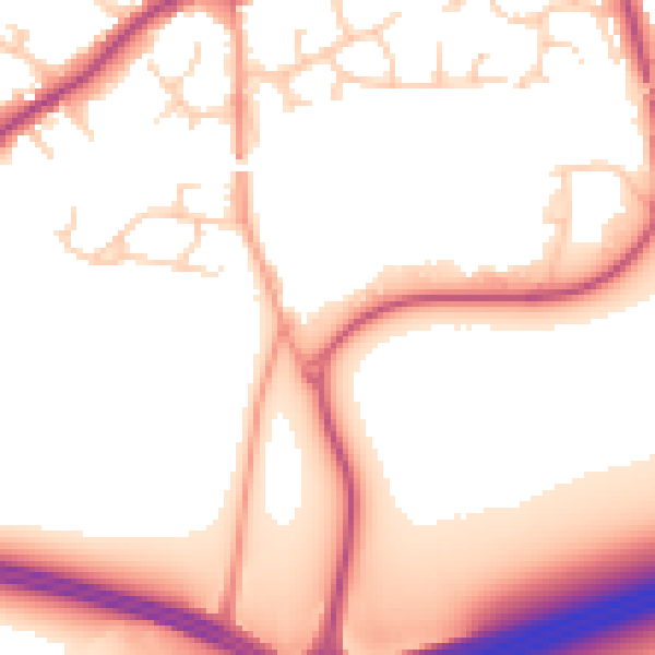 Daytime road noise heatmap for RG27 9QG