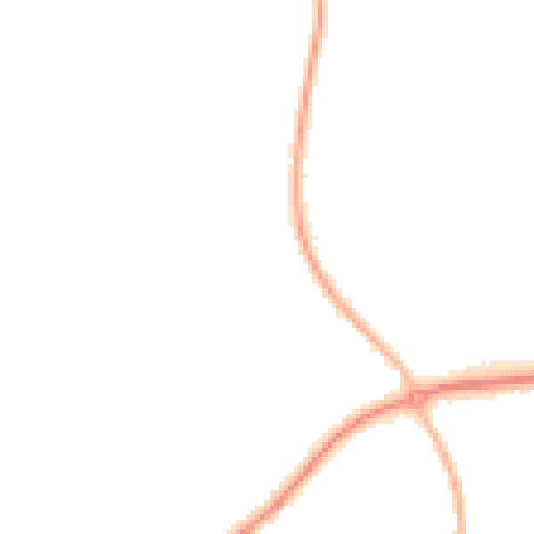 Night-time road noise heatmap for RG27 9RQ